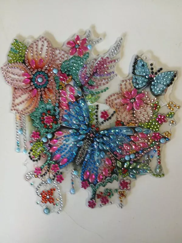 Butterfly garden diamond art by Liz