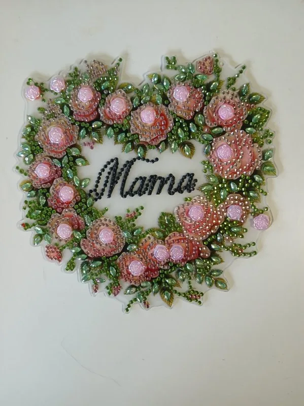 Mama rose heart diamond art by Liz